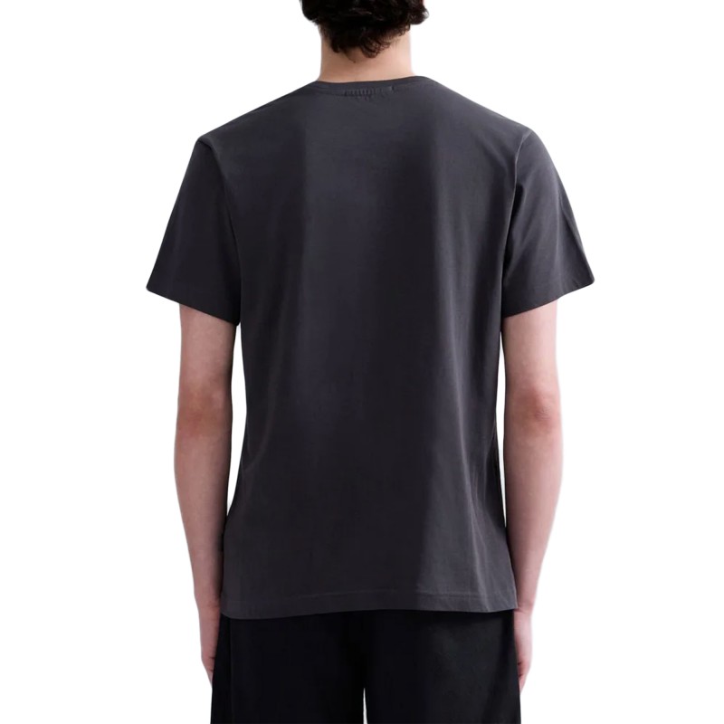 Replay T-Shirt With Lettering-Anthracite