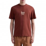 Replay T-Shirt Cocktail Print-Chocolate