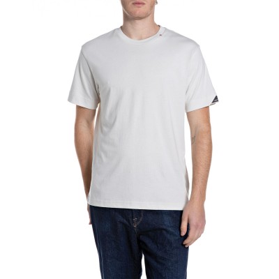 Replay T-Shirt Crew Neck-Ivory