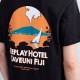 Replay T-Shirt Relaxed Fit With Fiji Print-Black
