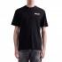 Replay T-Shirt Relaxed Fit With Fiji Print-Black