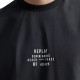 Replay T-Shirt With Lettering-Anthracite
