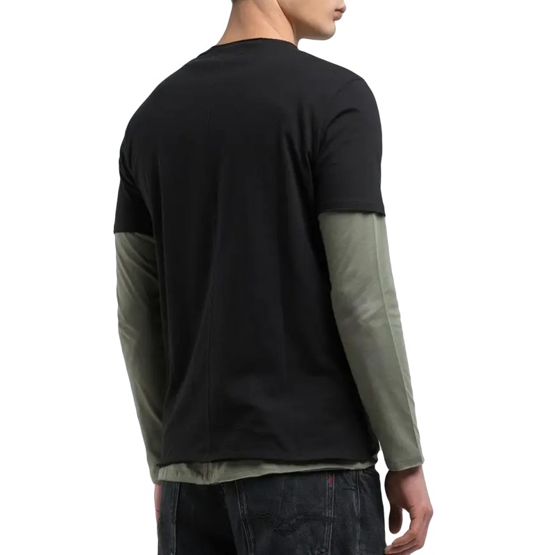 Replay T-Shirt Cotton Crew Neck-Black