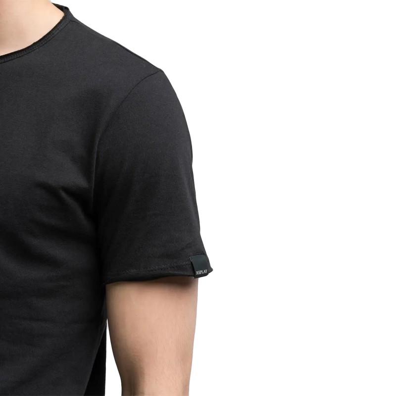 Replay T-Shirt Cotton Crew Neck-Black
