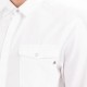 Replay Regular Fit Shirt In White Denim-White Replay Regular Fit Shirt In White Denim-White