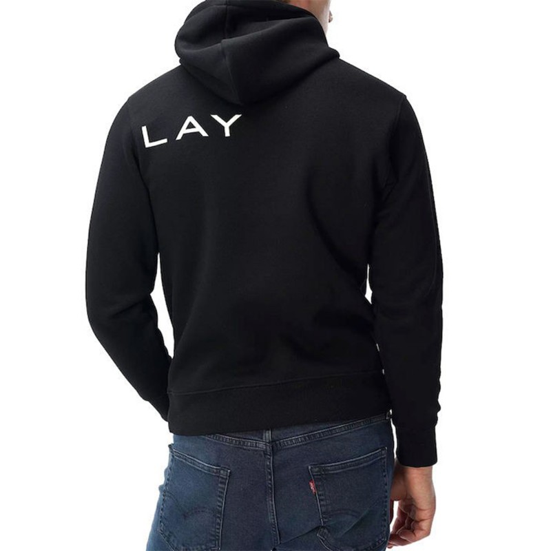 Replay Hoodie Sweatshirt With Drawstring-Black