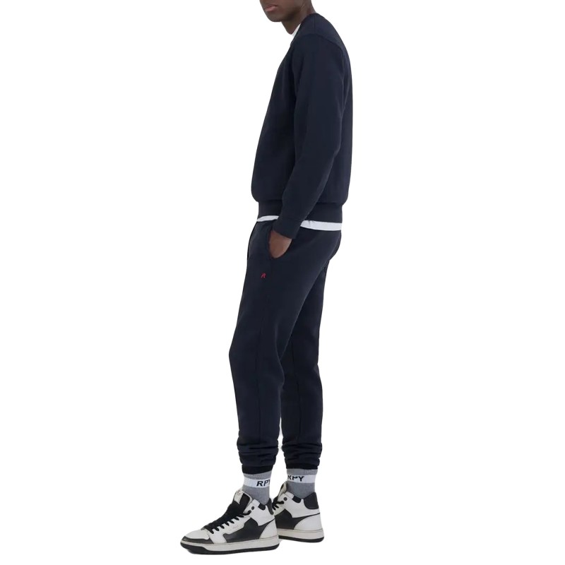 Replay Crewneck Sweatshirt-Night Blue