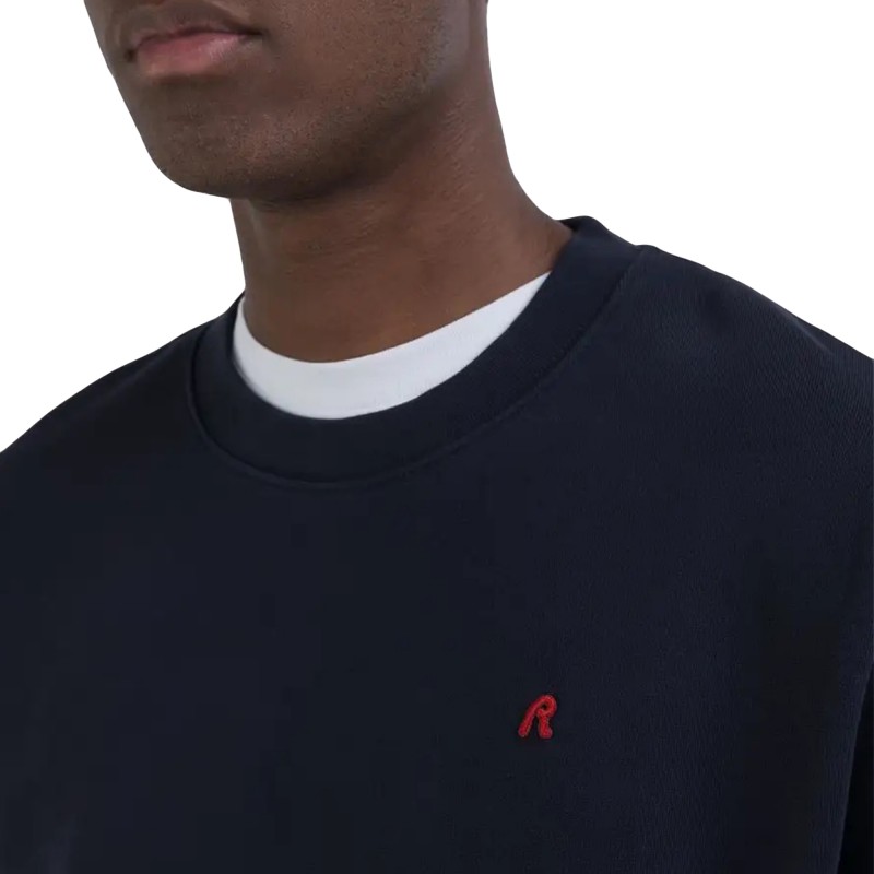 Replay Crewneck Sweatshirt-Night Blue