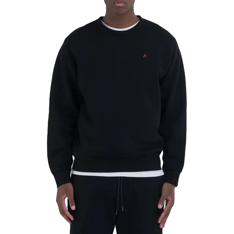 Replay Crewneck Sweatshirt-Black