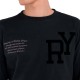 Replay Long Sleeved T-Shirt With Logo Lettering-Black Replay Long Sleeved T-Shirt With Logo Lettering-Black