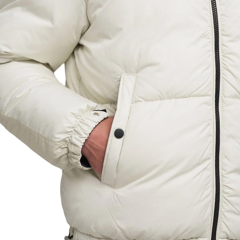 Replay Jacket Padded With High Collar-Snow White
