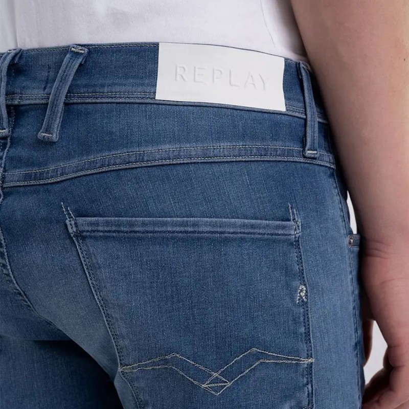Replay Slim Fit Anbass Jeans-Medium Blue