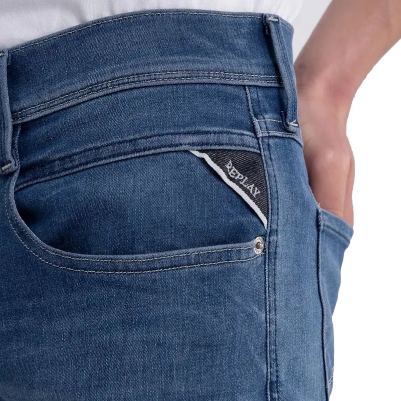 Replay Slim Fit Anbass Jeans-Medium Blue