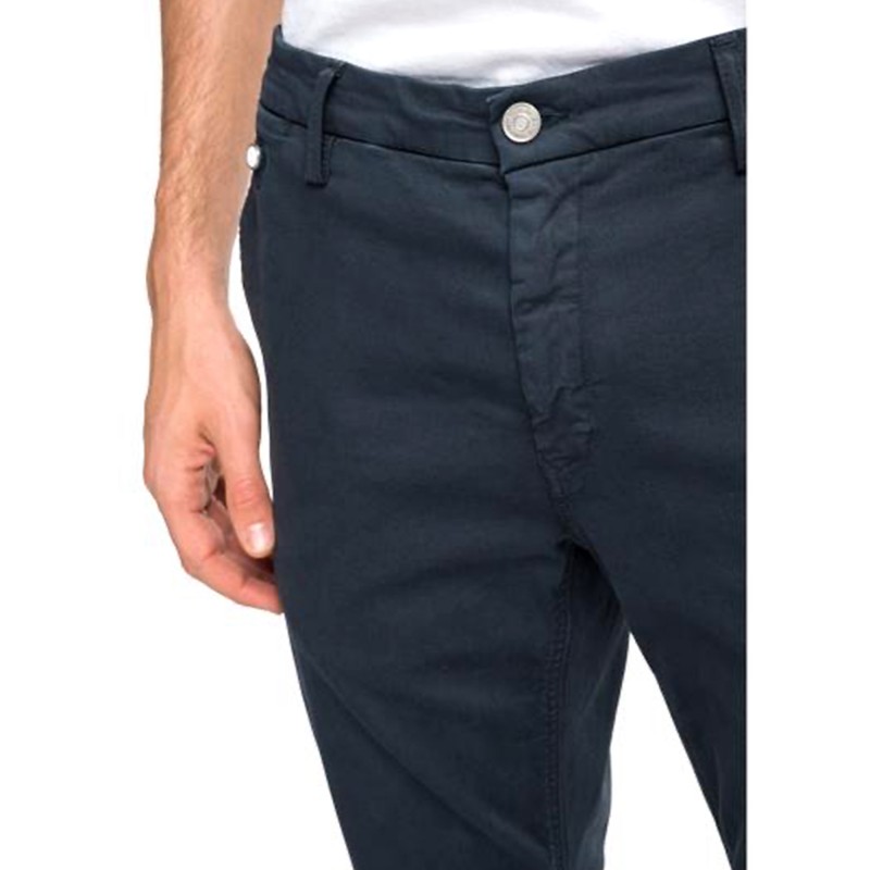 Replay Jeans Chino Benni Regular Fit Hyperchino Color X.L.I.T.E-Blue Delave