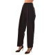 Lotus Eaters Pleated Wide Fit Trousers-Black Lotus Eaters Pleated Wide Fit Trousers-Black
