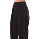 Lotus Eaters Pleated Wide Fit Trousers-Black Lotus Eaters Pleated Wide Fit Trousers-Black