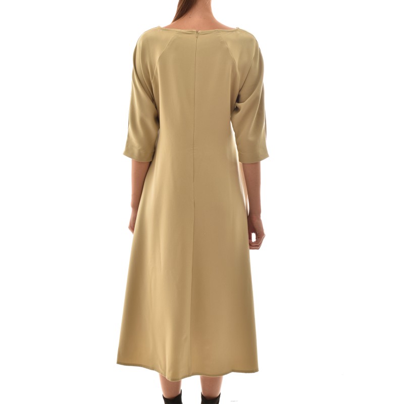 Lotus Eaters Open Neckline Straight Fit Dress-Pistachio
