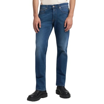 Replay Grover Jeans Straight Fit-Dark Blue
