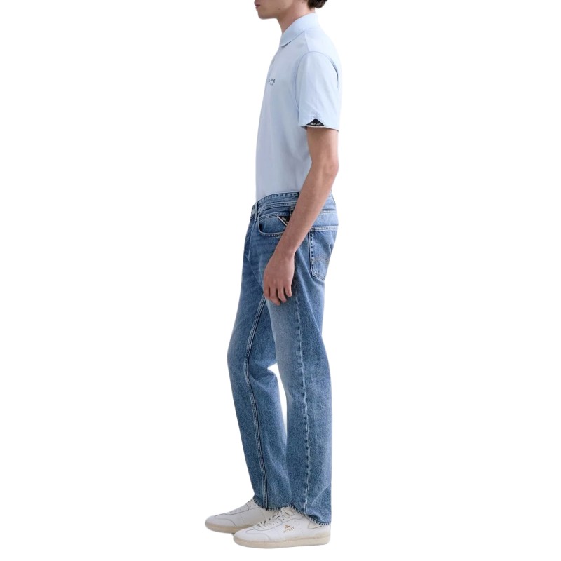 Replay Jeans Grover Straight Fit-Medium Blue
