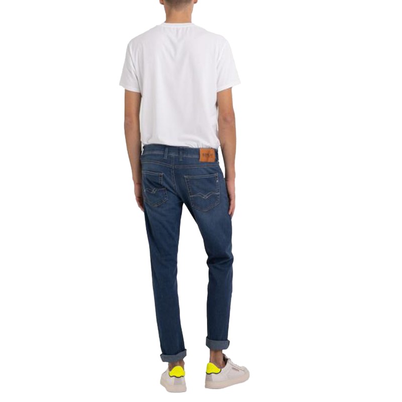 Replay Straight Fit Grover Jeans-Medium Blue