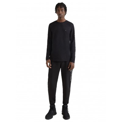 Tommy Hilfiger Blouse With Sleeve Signature Logo-Black
