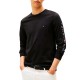 Tommy Hilfiger Blouse With Sleeve Signature Logo-Black
