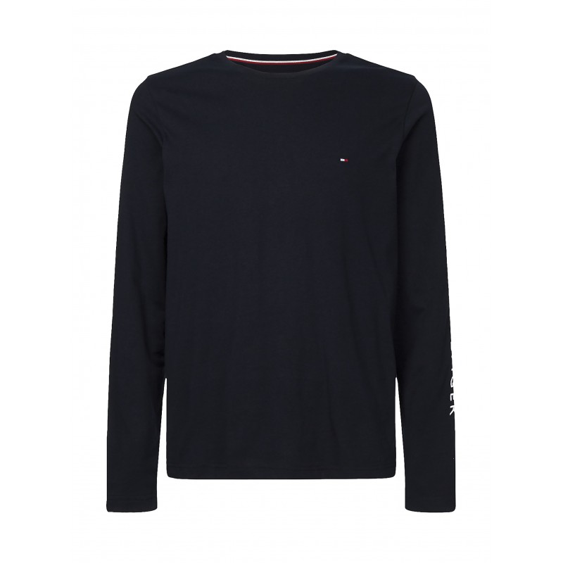 Tommy Hilfiger Blouse With Sleeve Signature Logo-Desert Sky Tommy Hilfiger Blouse With Sleeve Signature Logo-Desert Sky