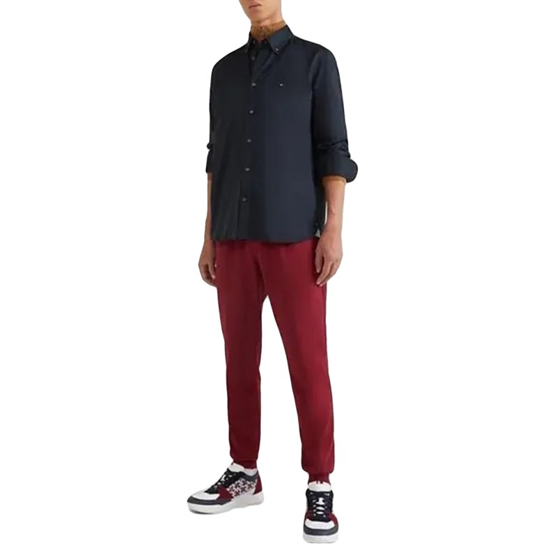 Tommy Hilfiger Core Flex Poplin Regular Fit Shirt-Black Tommy Hilfiger Core Flex Poplin Regular Fit Shirt-Black