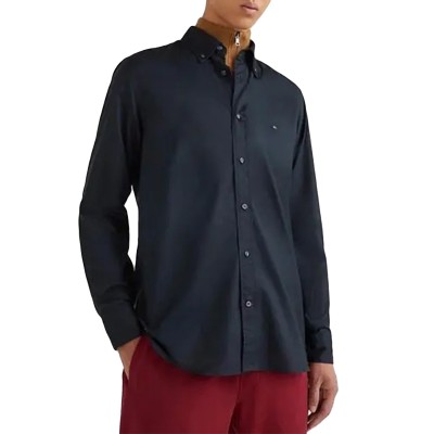 Tommy Hilfiger Core Flex Poplin Regular Fit Shirt-Black