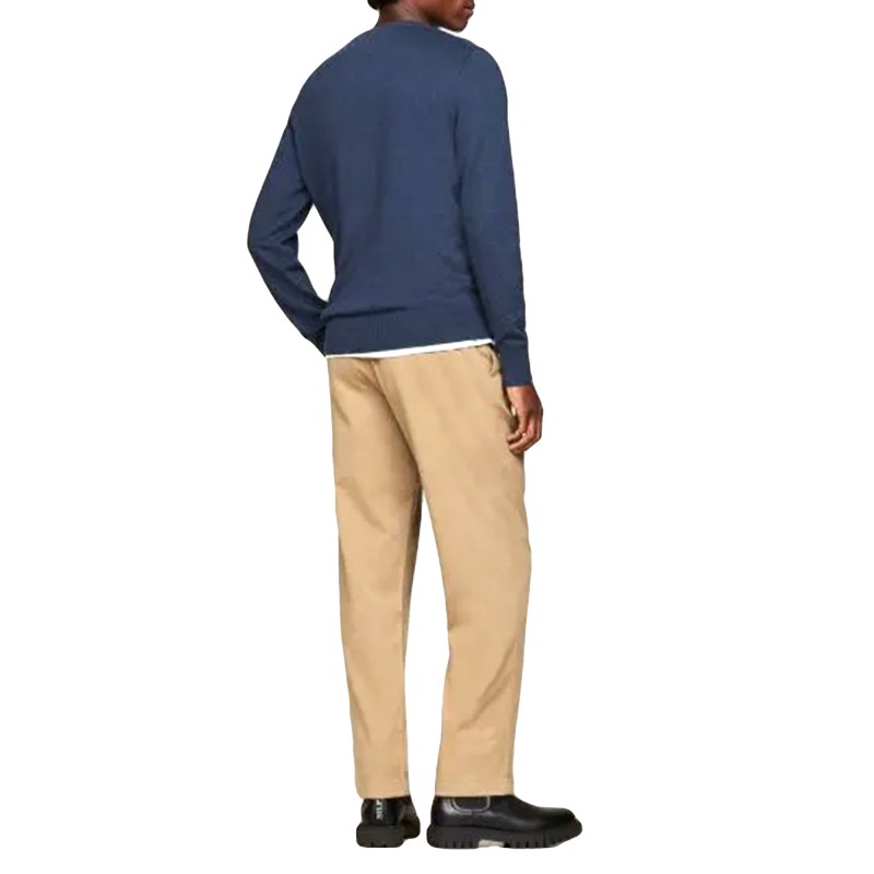 Tommy Hilfiger Sweater Cashmere Crew Neck Jumper-Aegean Sea Heather