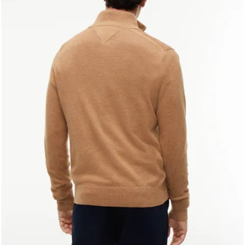 Tommy Hilfiger Sweater Zip-Neck Jumper-Safari Canvas Heather Tommy Hilfiger Sweater Zip-Neck Jumper-Safari Canvas Heather