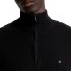 Tommy Hilfiger Pima Cashmere Zip-Neck Jumper-Black Tommy Hilfiger Pima Cashmere Zip-Neck Jumper-Black