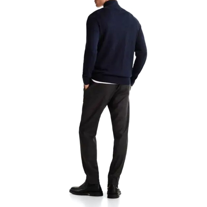 Tommy Hilfiger Sweater Zip-Neck Jumper-Desert Sky Tommy Hilfiger Sweater Zip-Neck Jumper-Desert Sky