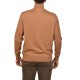Tommy Hilfiger Pima Organic Cotton Cashmere Zip Mock-Christmas Chocolate