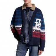 Tommy Hilfiger Ombre Textured Stripe Cardigan-Desert Sky Multi
