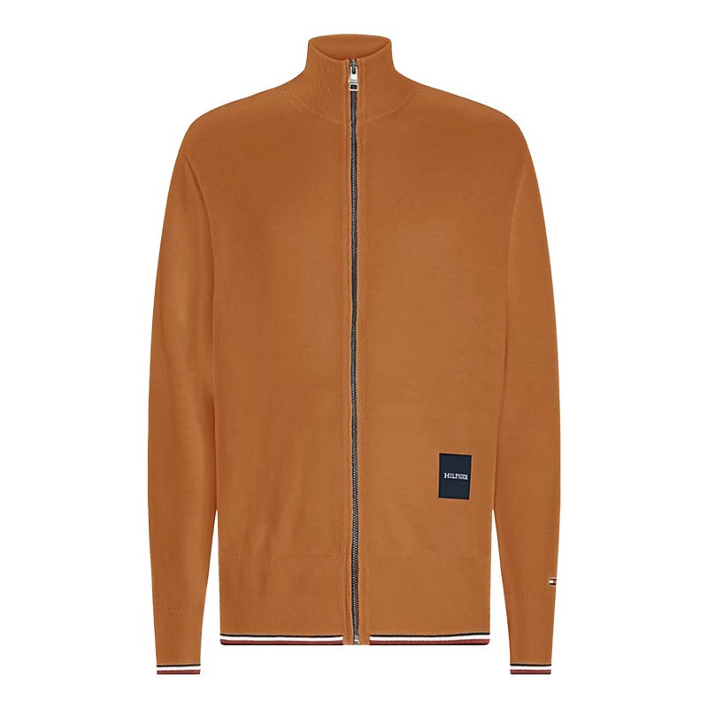 Tommy Hilfiger Monotype Global Stripe Zip-Thru Jumber-Desert Khaki Tommy Hilfiger Monotype Global Stripe Zip-Thru Jumber-Desert Khaki