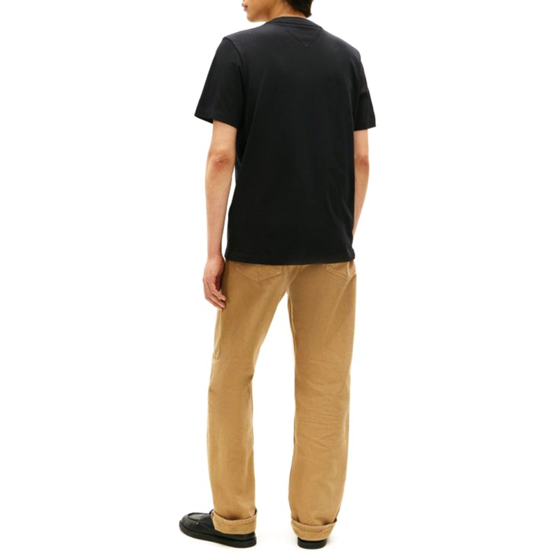 Tommy Hilfiger T-Shirt Embroidery Logo-Black Tommy Hilfiger T-Shirt Embroidery Logo-Black