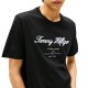 Tommy Hilfiger T-Shirt Embroidery Logo-Black Tommy Hilfiger T-Shirt Embroidery Logo-Black