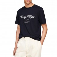 Tommy Hilfiger T-Shirt Script Logo-Desert Sky