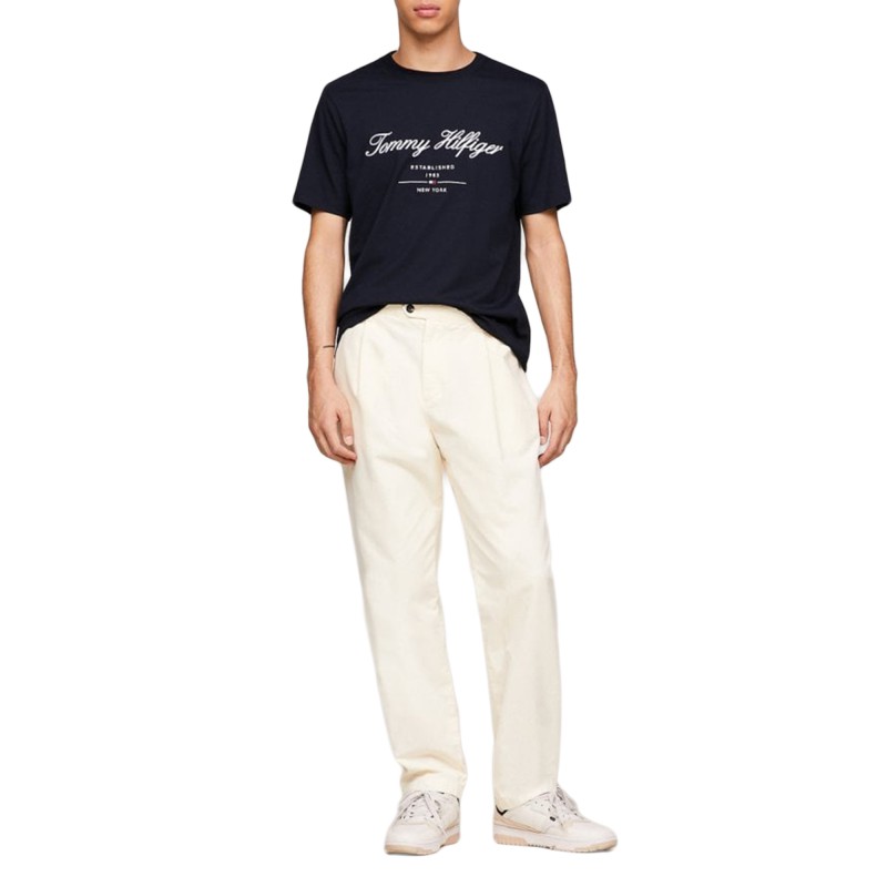 Tommy Hilfiger T-Shirt Script Logo-Desert Sky