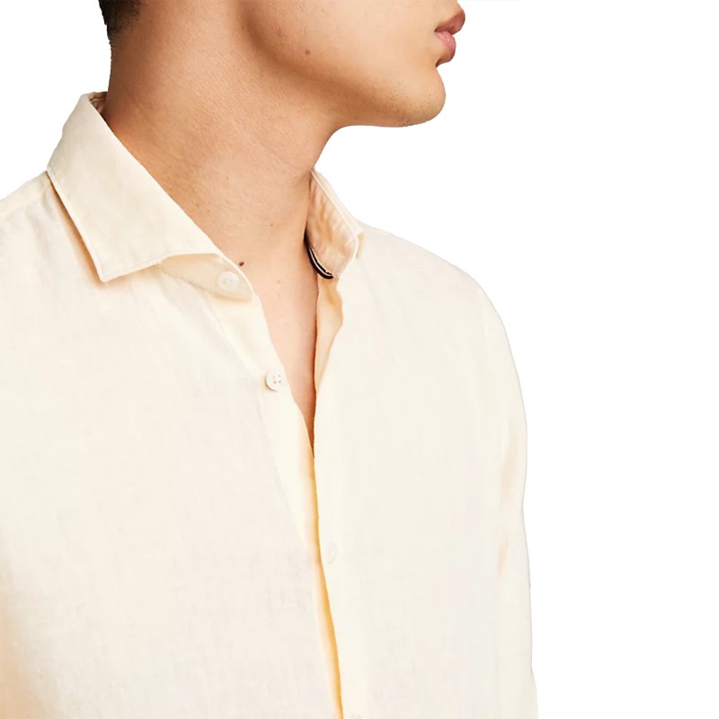 Tommy Hilfiger Linen Garment Dyed Slim Fit Shirt-Calico Tommy Hilfiger Linen Garment Dyed Slim Fit Shirt-Calico