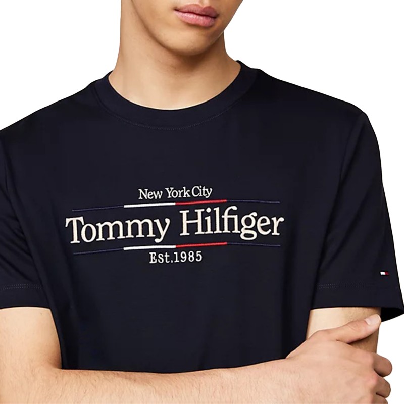 Tommy Hilfiger Interlock Icon Graphic T-Shirt-Desert Sky Tommy Hilfiger Interlock Icon Graphic T-Shirt-Desert Sky