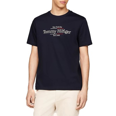 Tommy Hilfiger Interlock Icon Graphic T-Shirt-Desert Sky