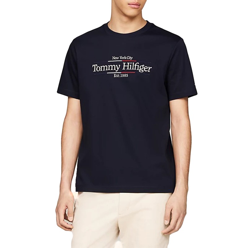 Tommy Hilfiger Interlock Icon Graphic T-Shirt-Desert Sky Tommy Hilfiger Interlock Icon Graphic T-Shirt-Desert Sky