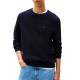 Tommy Hilfiger Jumper Crew Neck Textured Knit-Dark Blue Tommy Hilfiger Jumper Crew Neck Textured Knit-Dark Blue