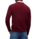 Tommy Hilfiger Jumper Crew Neck Textured Knit-Burgundy Tommy Hilfiger Jumper Crew Neck Textured Knit-Burgundy