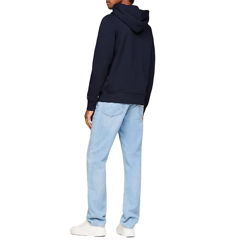 Tommy Hilfiger Grossgrain Flag Hoody-Desert Sky