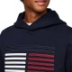 Tommy Hilfiger Grossgrain Flag Hoody-Desert Sky