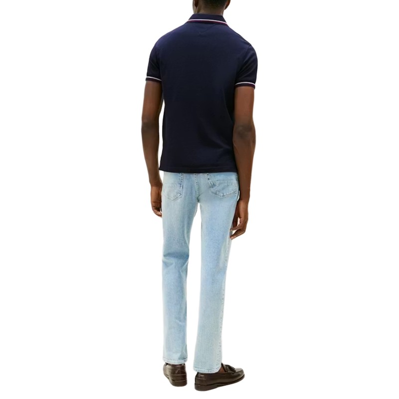 Tommy Hilfiger Polo Shirt Slim Tipped-Desert Sky
