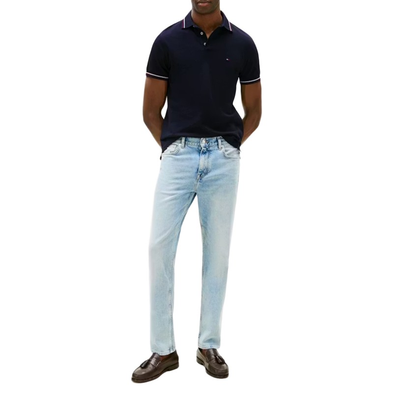 Tommy Hilfiger Polo Shirt Slim Tipped-Desert Sky